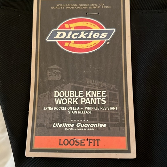 Dickies Loose Fit Double Knee Black work pants - Picture 6 of 7